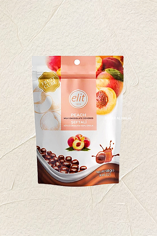 2 Pack Elit Milk Chocolate Covered Peach Drage