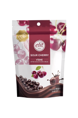 2 Pack Elit Dark Chocolate Covered Sour Cherry Drage - Bag