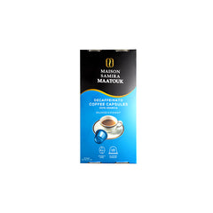 Maison Samira Maatouk Decaffeinato Coffee Capsules, 100% Arabica, Balanced & Pleasant - 10 Capsules, 55gm