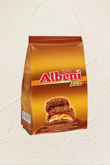 3 Pack Ulker Albeni Bites Milk Chocolate Round Biscuit Bar - Caramel Bag