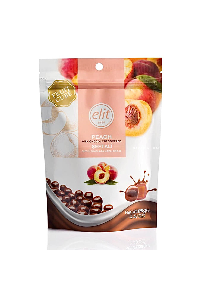 2 Pack Elit Milk Chocolate Covered Peach Drage