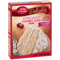 Betty Crocker Super Moist Cherry Chip Cake Mix 375g