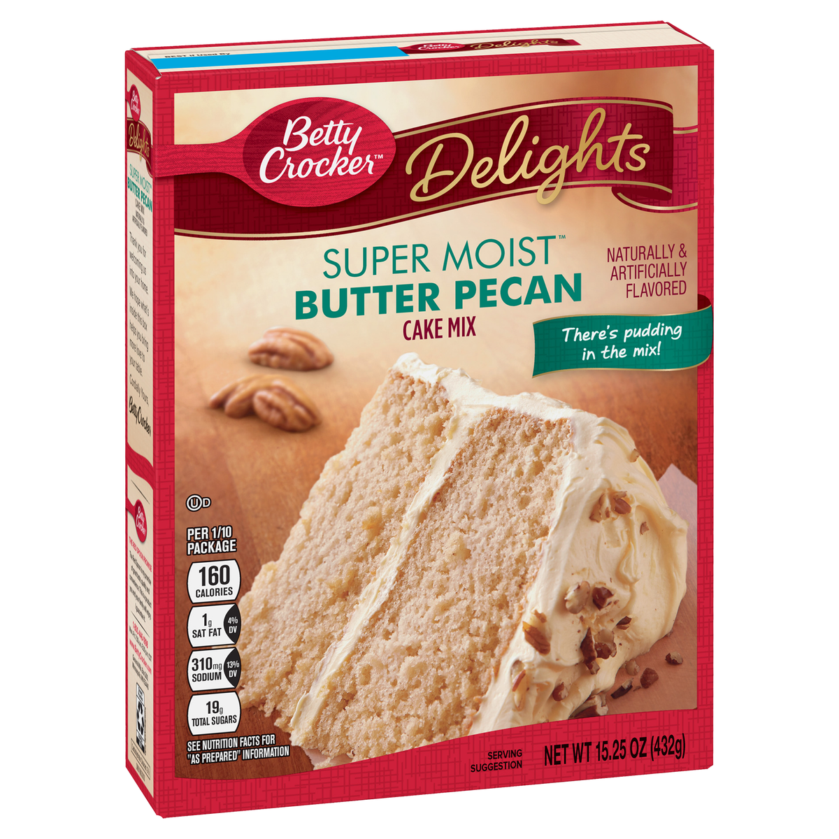 Betty Crocker Delights Super Moist Butter Pecan Cake Mix 375g