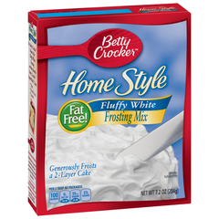 Betty Crocker Home Style Fat Free Fluffy White Frosting Mix 204g