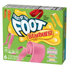 Fruit By The Foot Starburst Fruit Flavoured Snacks 128g (Best Before Date 02/10/2024)