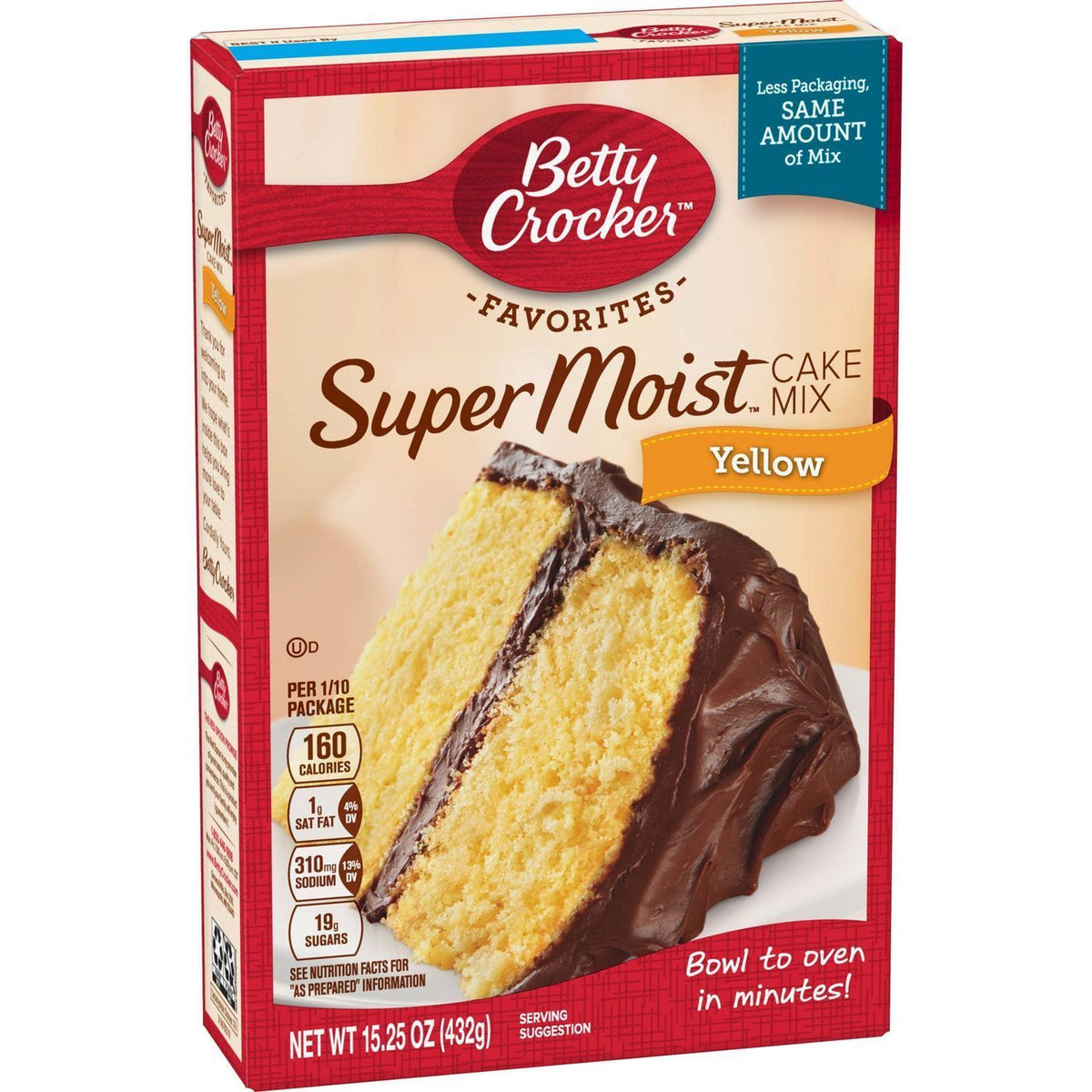 Betty Crocker Super Moist Yellow Mix 375g