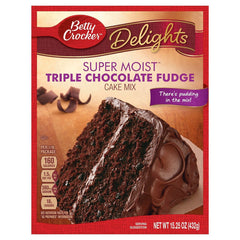 Betty Crocker Super Moist Triple Chocolate Fudge Cake Mix 375g