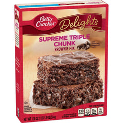 Betty Crocker Supreme Triple Chunk Brownie Mix 504g