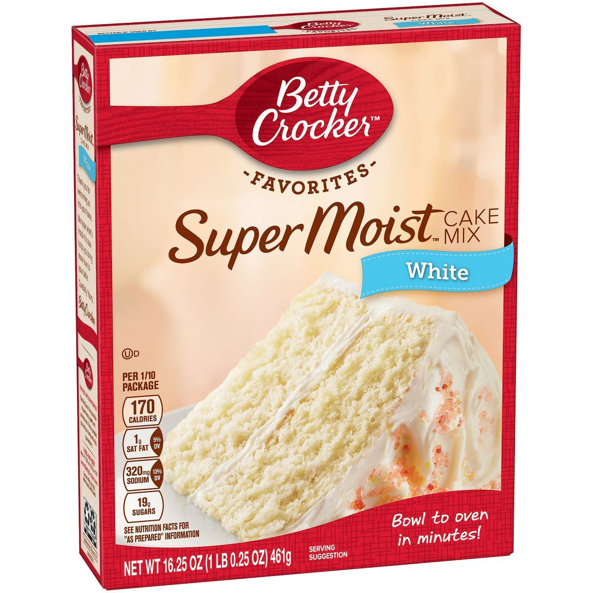 Betty Crocker Super Moist White Cake Mix 403g (Best Before Date 17/11/2024)