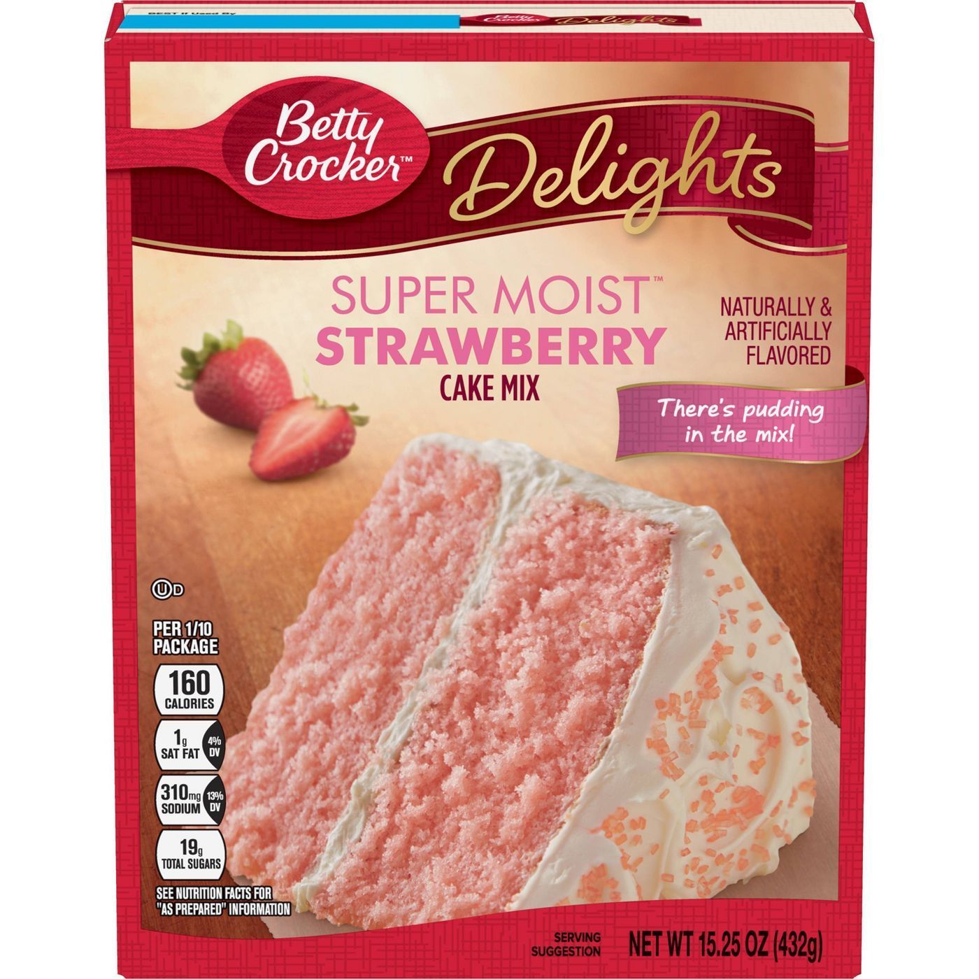 Betty Crocker Super Moist Strawberry Cake Mix 375g