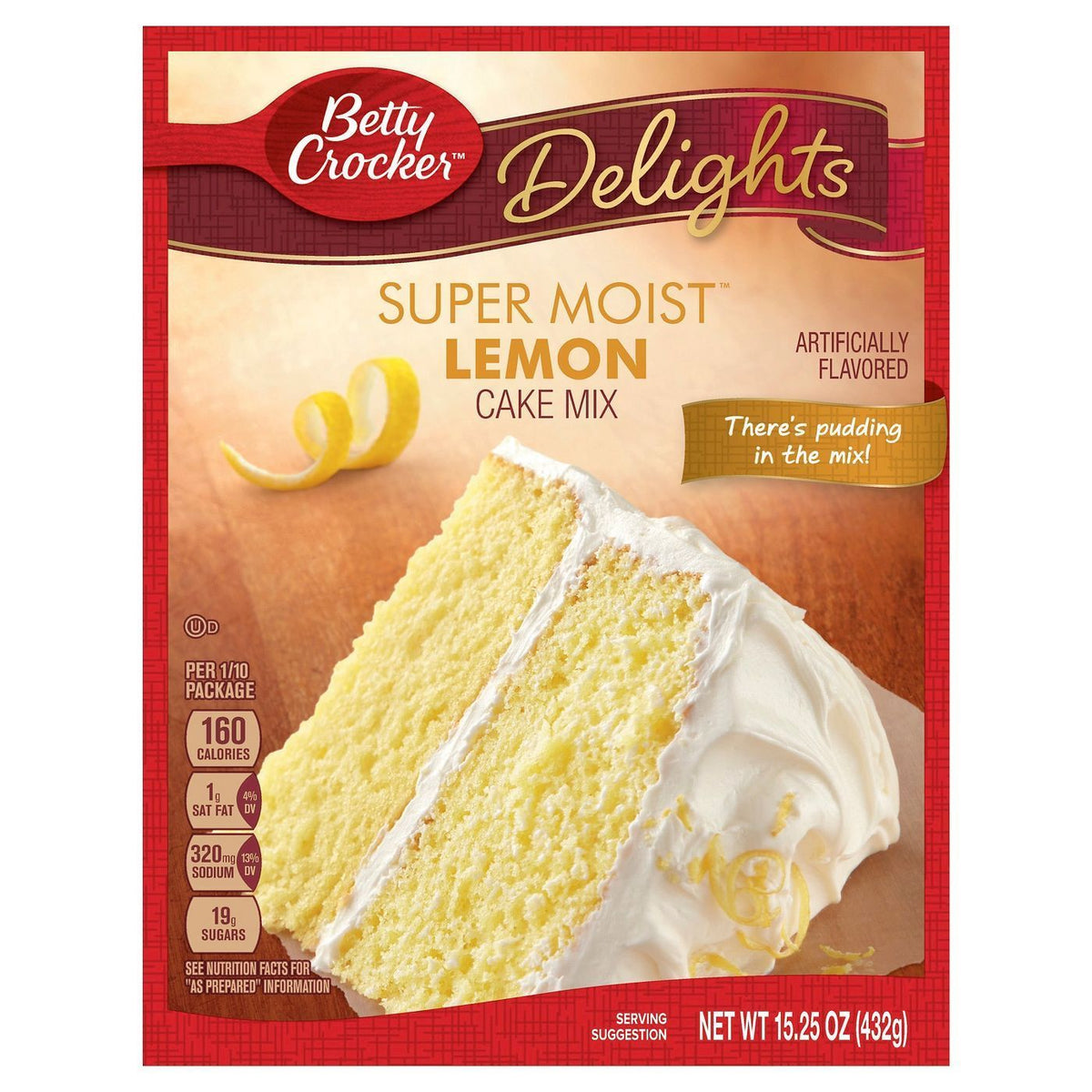 Betty Crocker Super Moist Lemon Cake Mix 375g