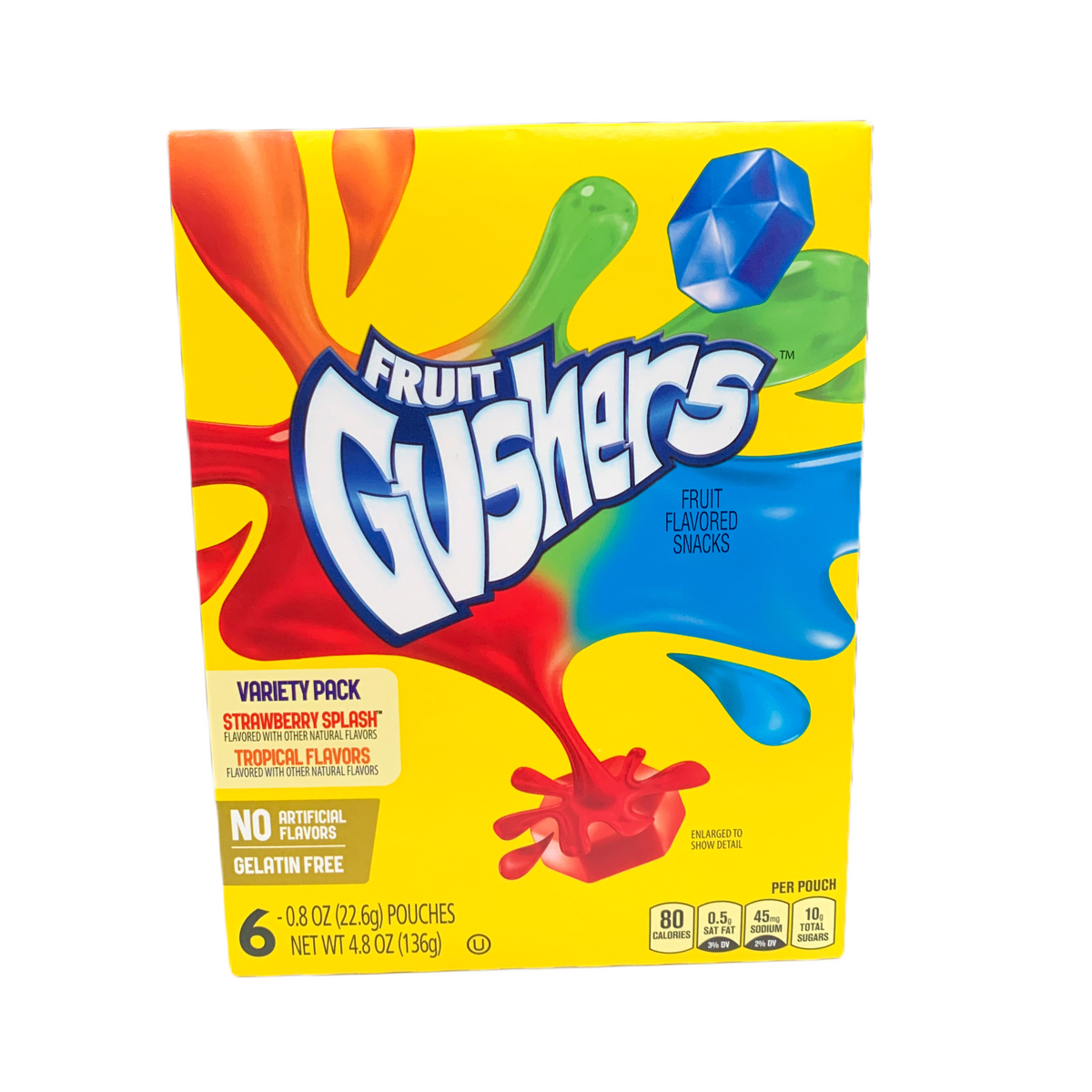 Fruit Gusher Variety Pack Fruit Flavoured Snacks 136g