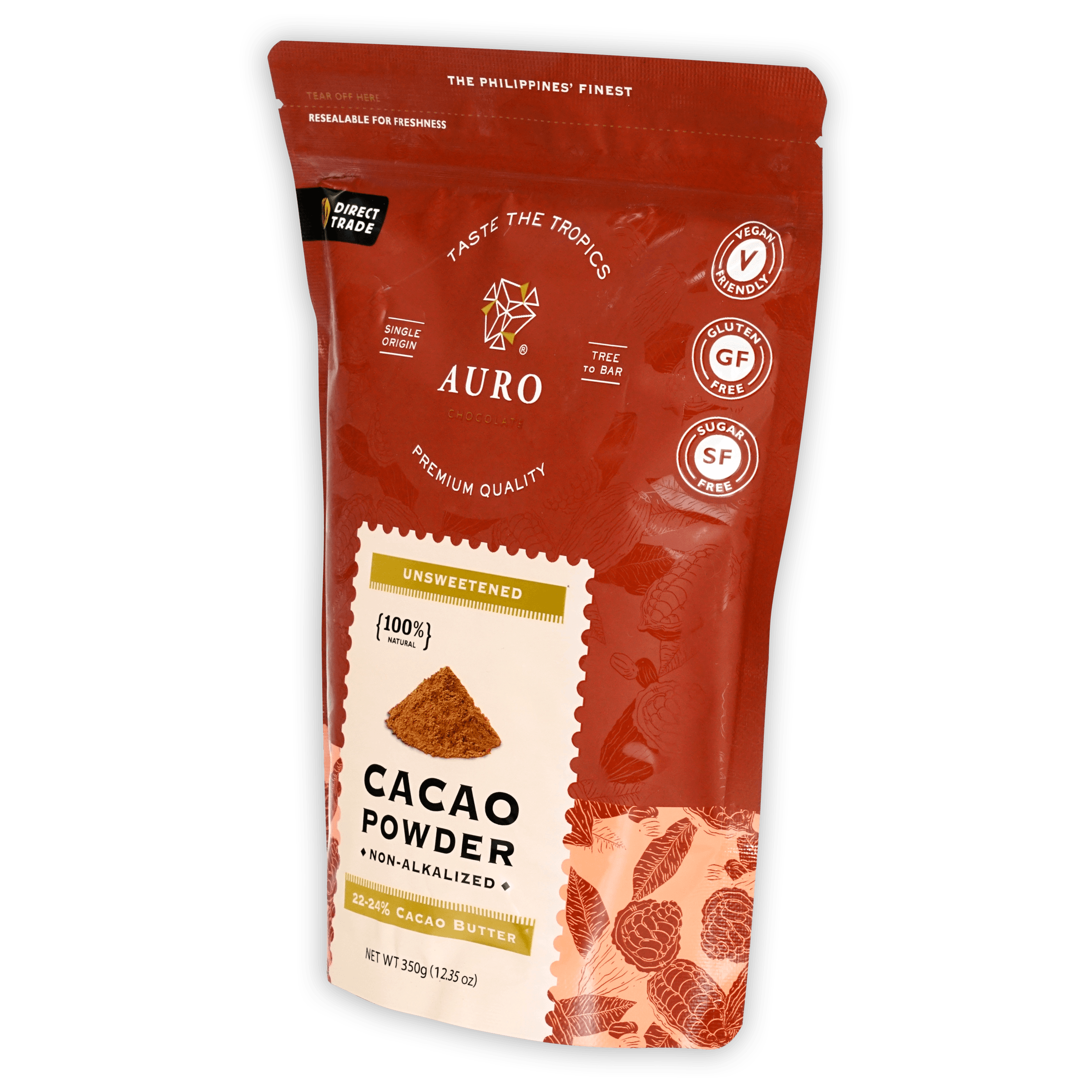 Auro Unsweetened Natural Cacao Powder 100%