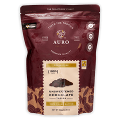 Auro Unsweetened Dark Chocolate Coins 100%