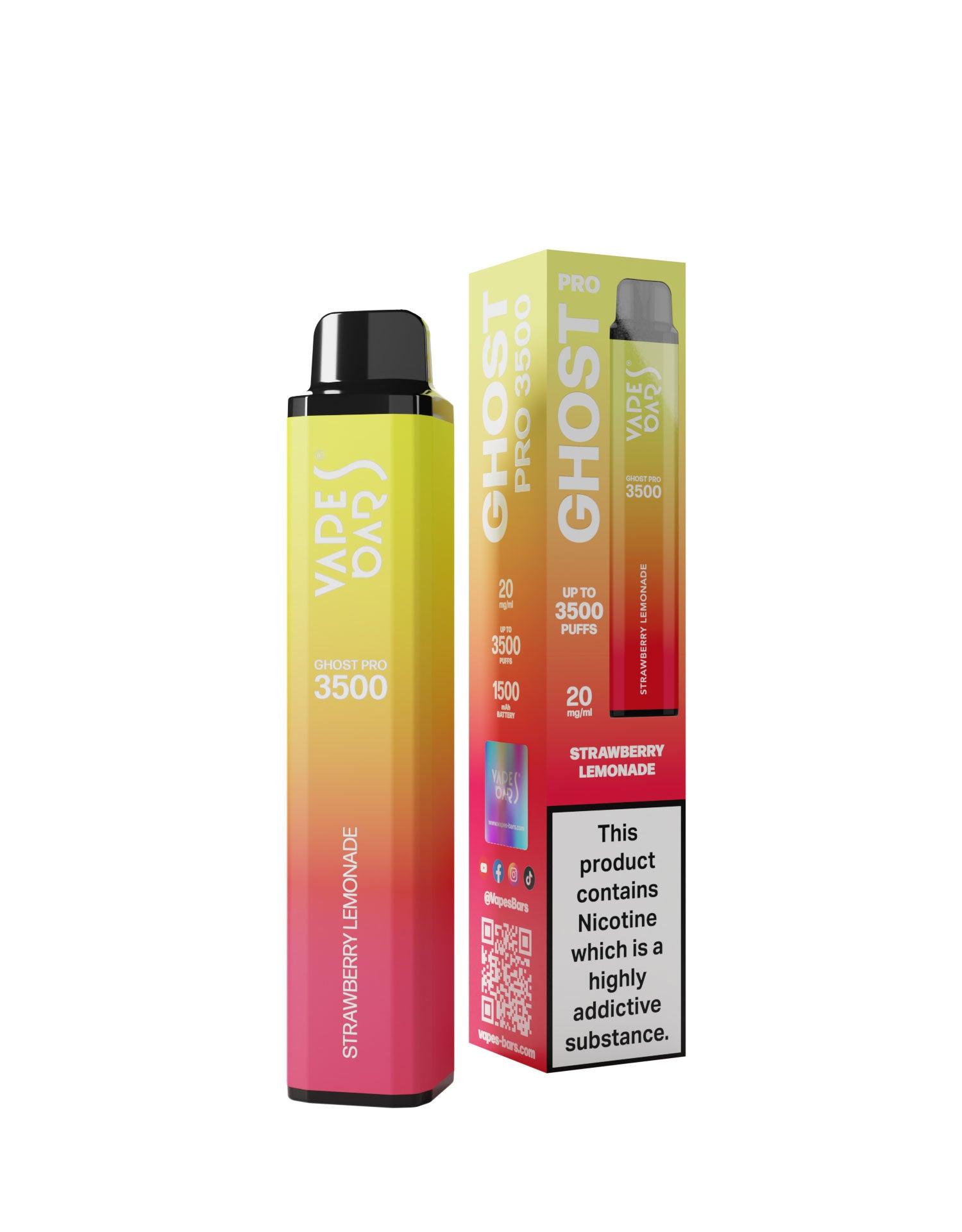 Ghost Pro 3500 Strawberry Lemonade 20MG - Vape Unit