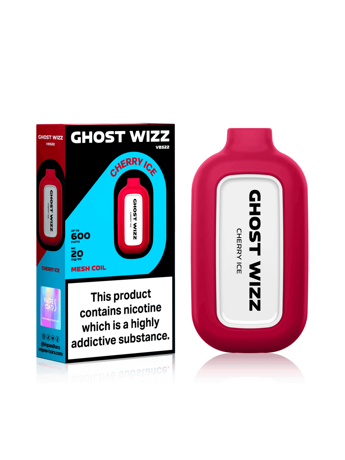 GHOST WIZZ CHERRY ICE Disposable Vape - Click & Vape