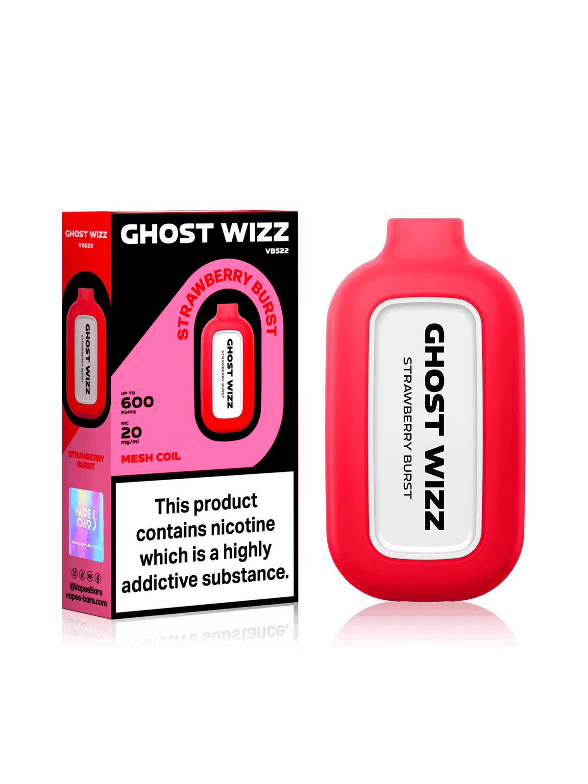 GHOST WIZZ STRAWBERRY BURST Disposable Vape - Click & Vape