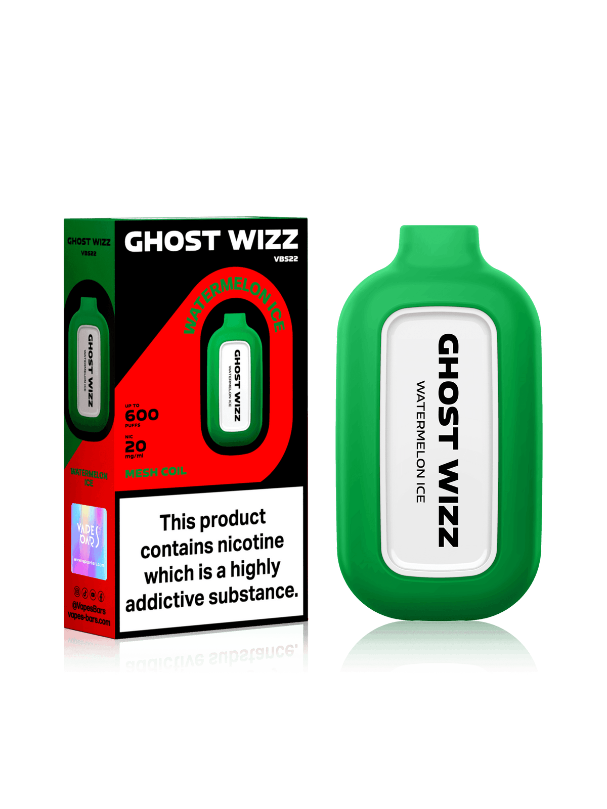 GHOST WIZZ WATERMELON ICE Disposable Vape - Click & Vape