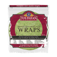 Toufayan Bakeries Spinach Wraps 12 CT